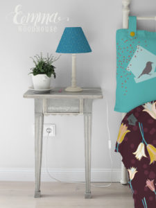 Zirkus Design | Emma Woodhouse Surfac Pattern Design Collection Bedroom Home Textiles Mockup