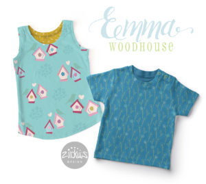 Zirkus Design | Emma Woodhouse Pattern Collection Children's Clothing T Shirt Mockups